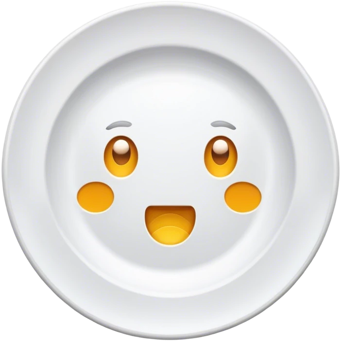 Cute plate emoji