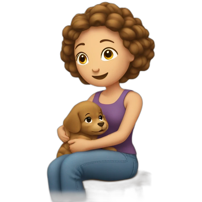 Mamy avec sa petite file emoji