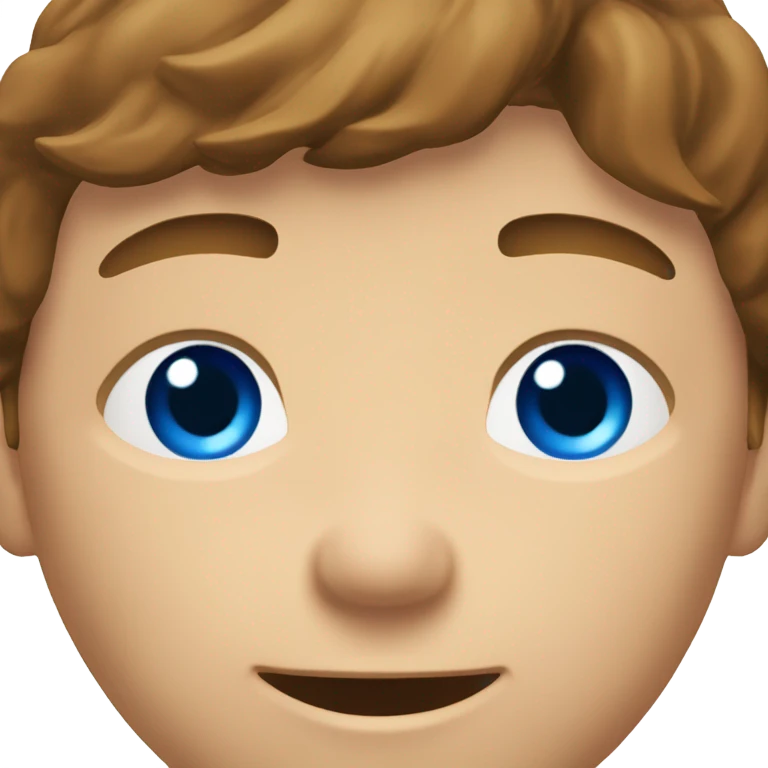 A male farmer, fair and short thin beard (brown hair and BLUE eyes) emoji