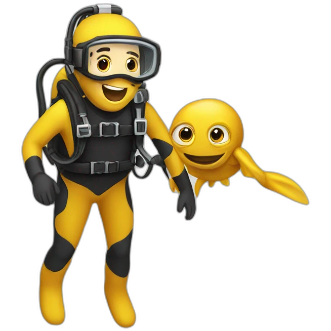 amazing scubadiver man emoji