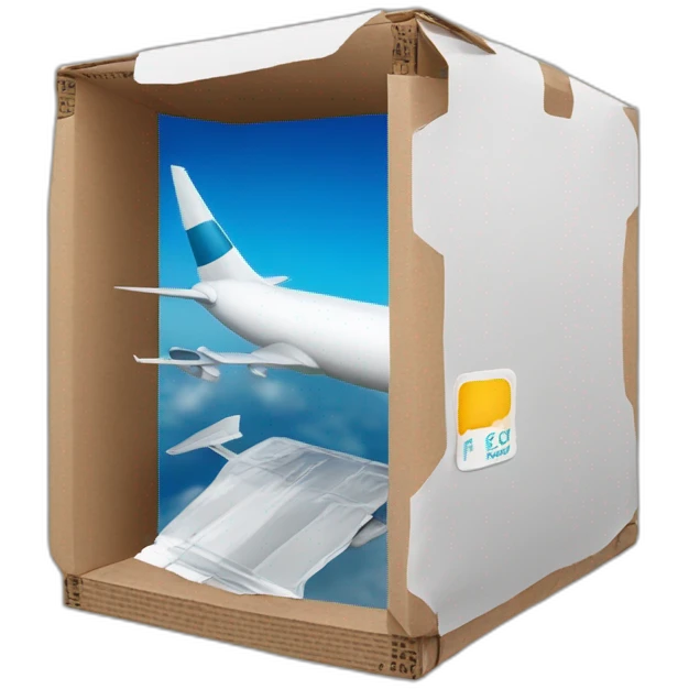 ENVIAR PRODUCTOS EN CAJAS POR AVION emoji
