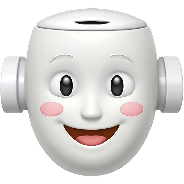 Funny toilet head emoji