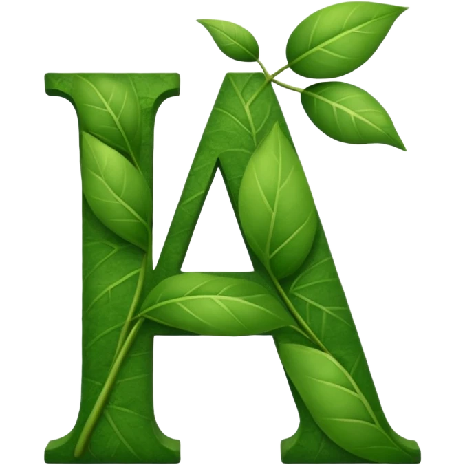 Botanical initial A emoji