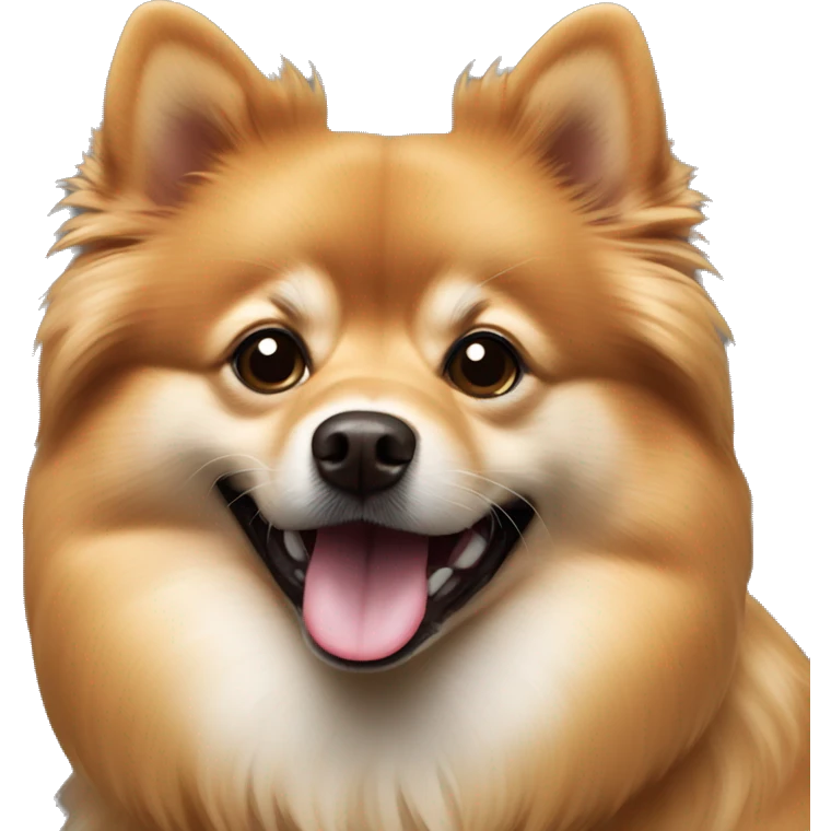 Caramel German spitz dog emoji