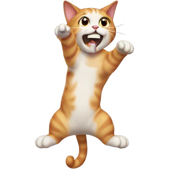 Cat throwing up emoji