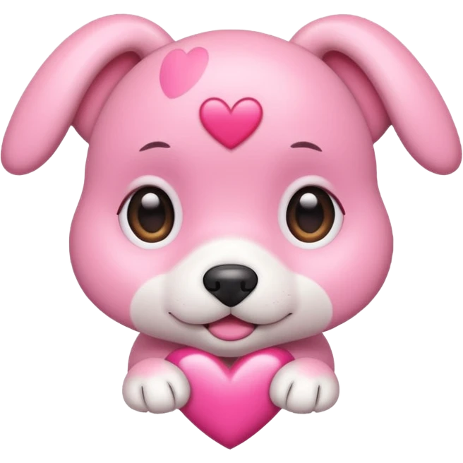 A heart that’s very cute like puppy eyes emoji