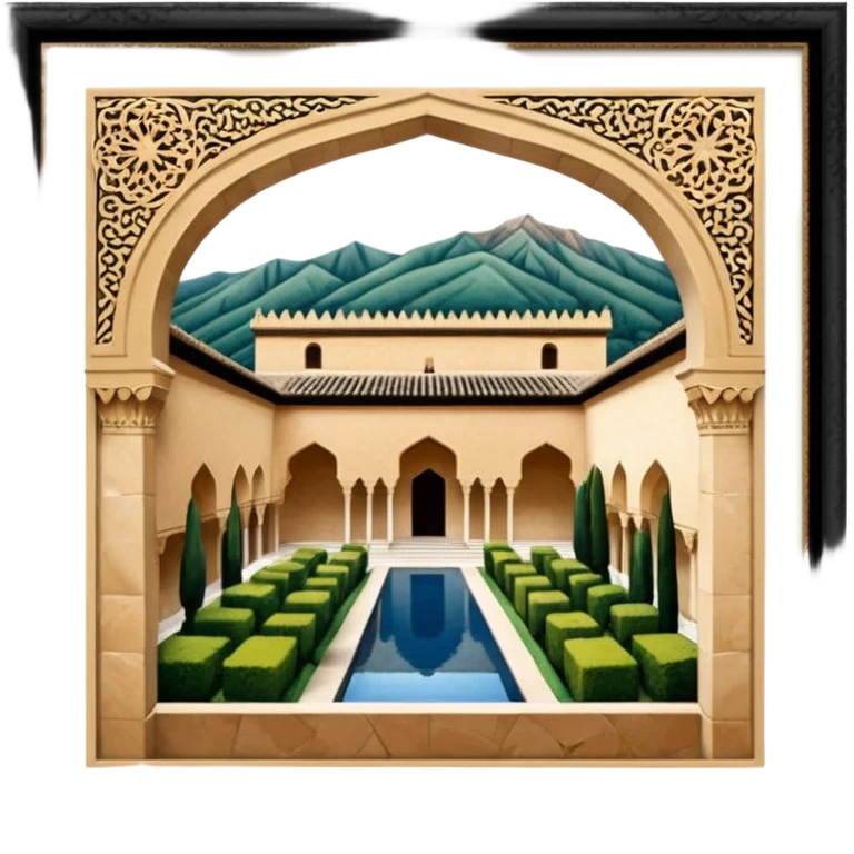 The alambra of granada, spain  emoji
