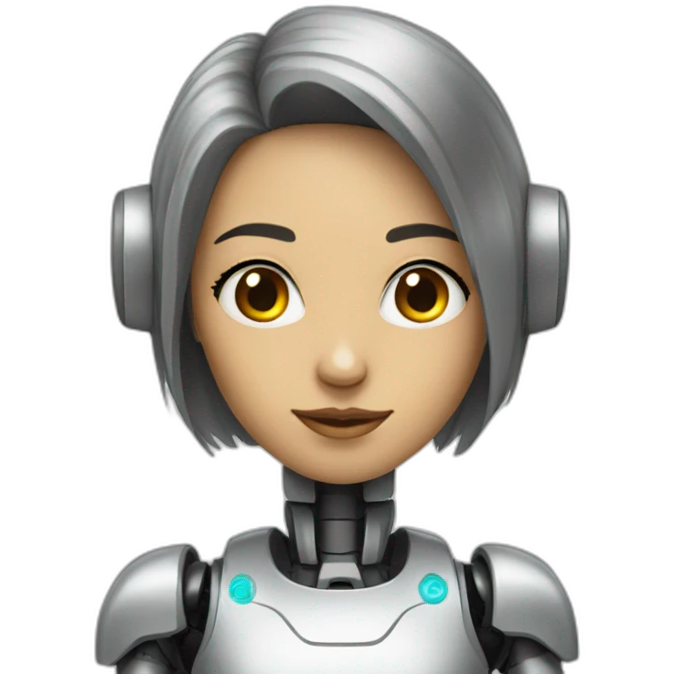 Robot femeie emoji