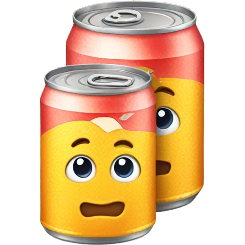Two canned drinks emoji
