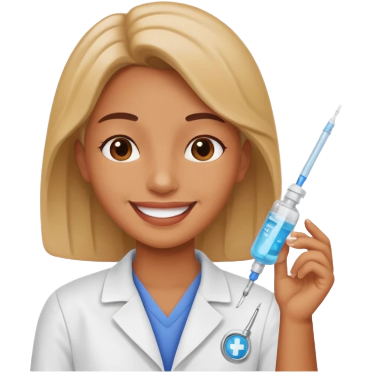 person sharing vaccine emoji
