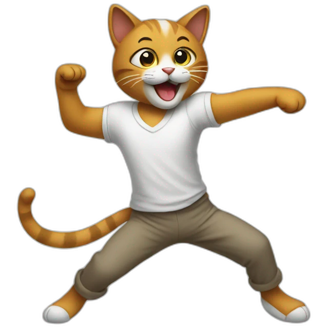 Dancing cat emoji
