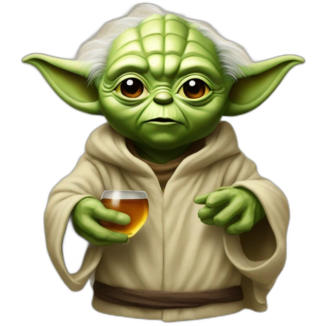 Yoda wiskey emoji