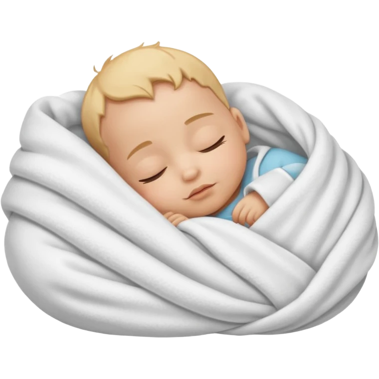 baby wrapped in blanket emoji