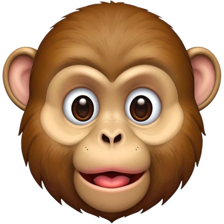 Monkey kiss face with big lips emoji