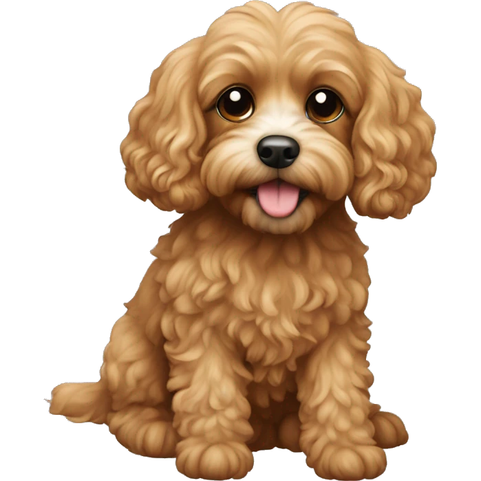 Cavapoo dog emoji