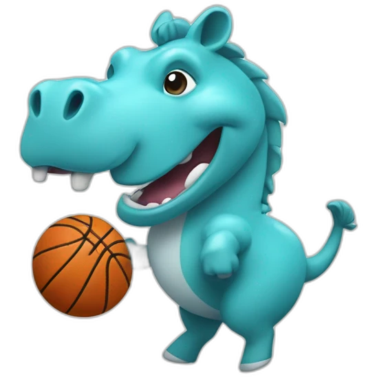 Hippocampe qui joue au handball emoji