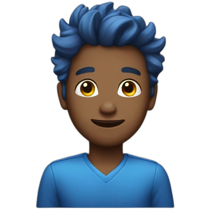 Star-Struck blue emoji