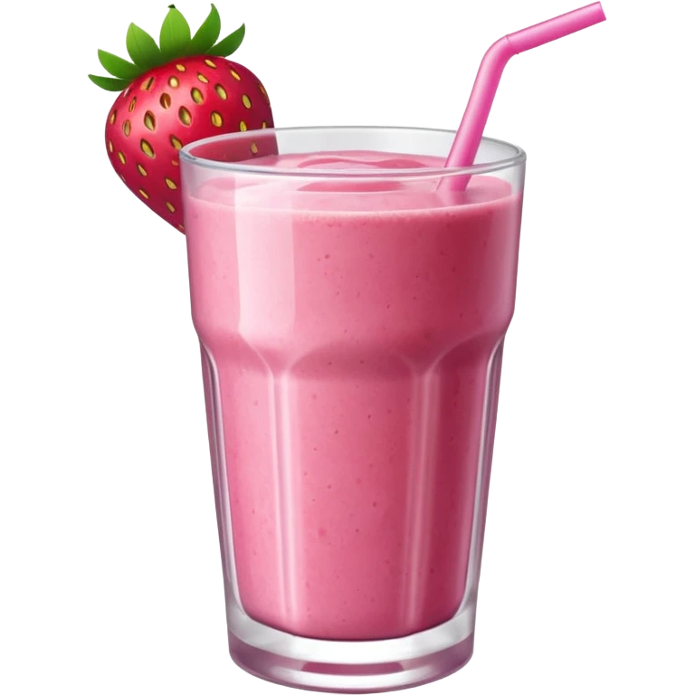 Strawberry smoothie emoji
