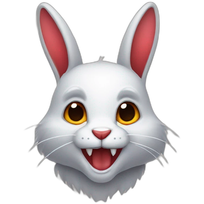 vampire rabbit emoji