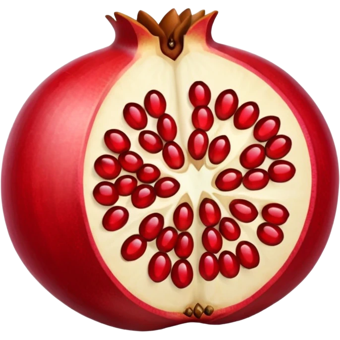 Opened pomegranate from into 4 direction  emoji