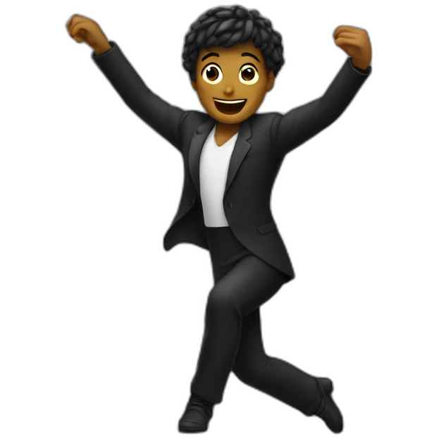 Personne noir qui danse  emoji
