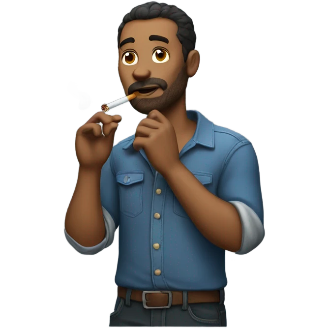 Smoking man emoji