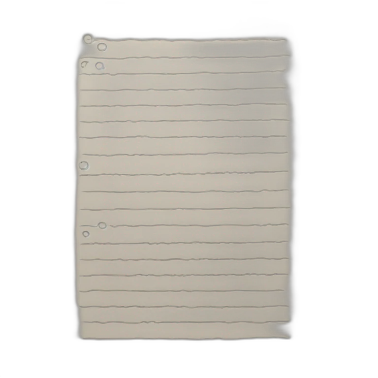 written text. paper emoji