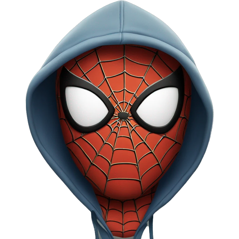 Spider-Man with a hoodie emoji