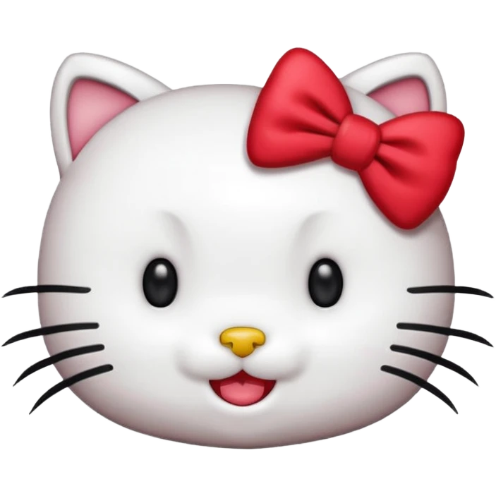 As un emoji de Hello Kitty más parecido  a la Hello Kitty emoji