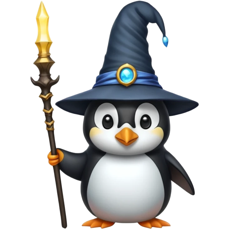 Penguin Wizard emoji