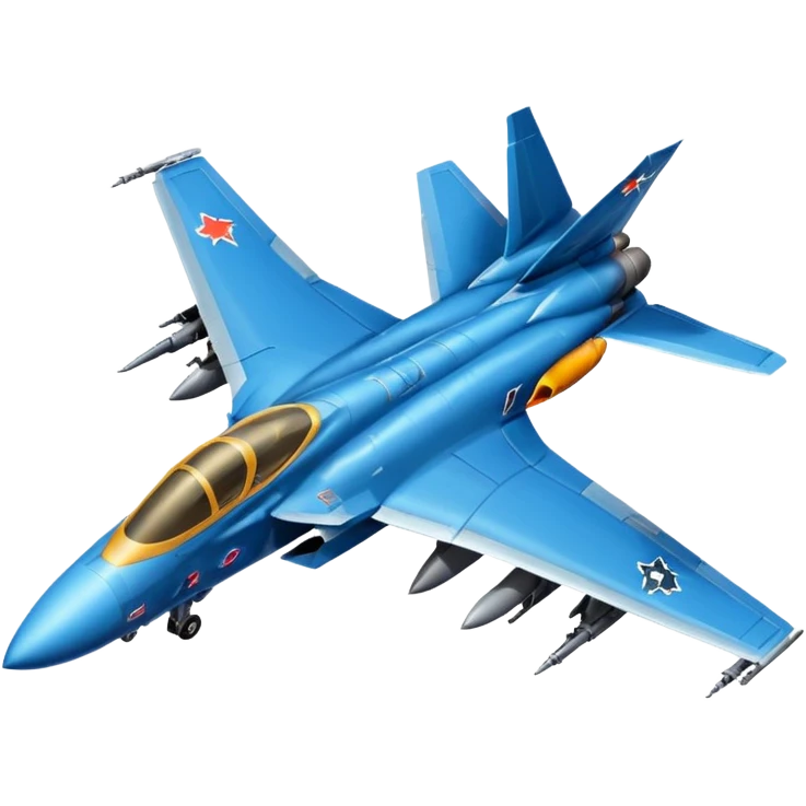 Animated Fighter-jet and fighter-bomber emojis with the top 10 most used expressions emoji