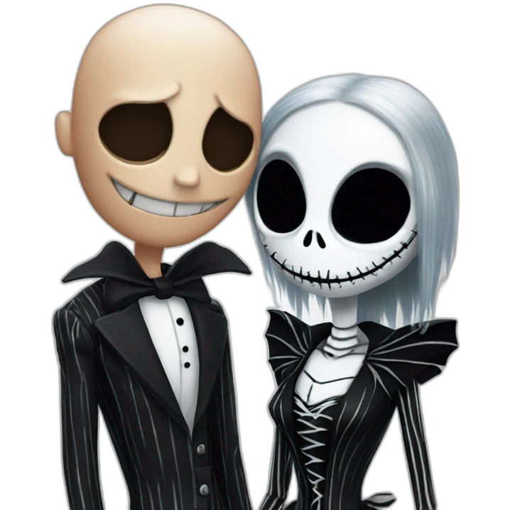 Jack Skellington with Sally emoji