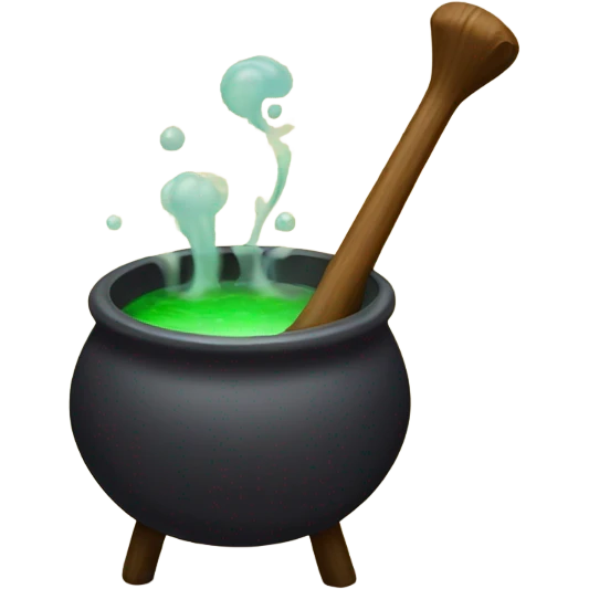 Cauldron being stirred emoji