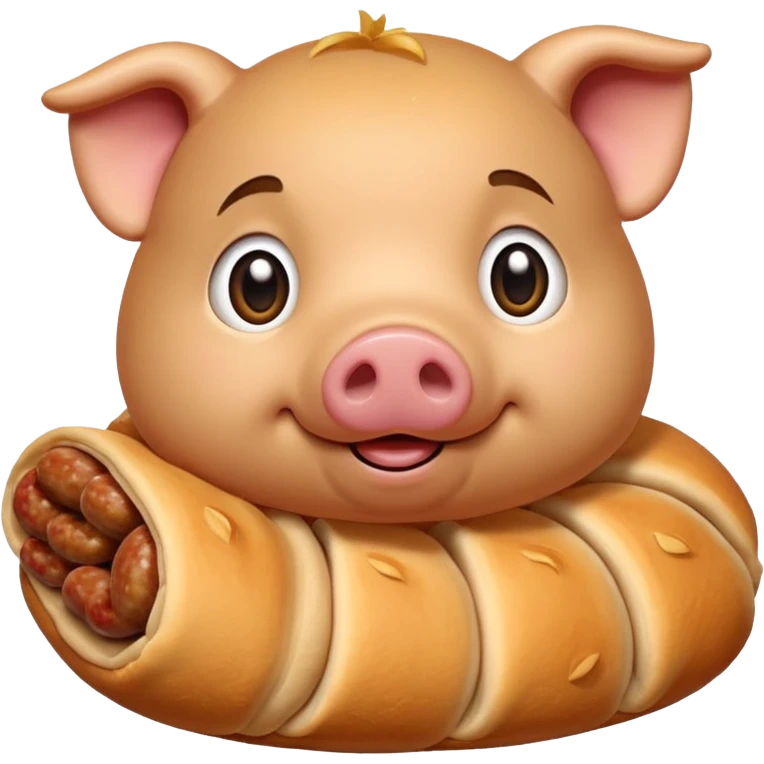Pig in a blanket emoji