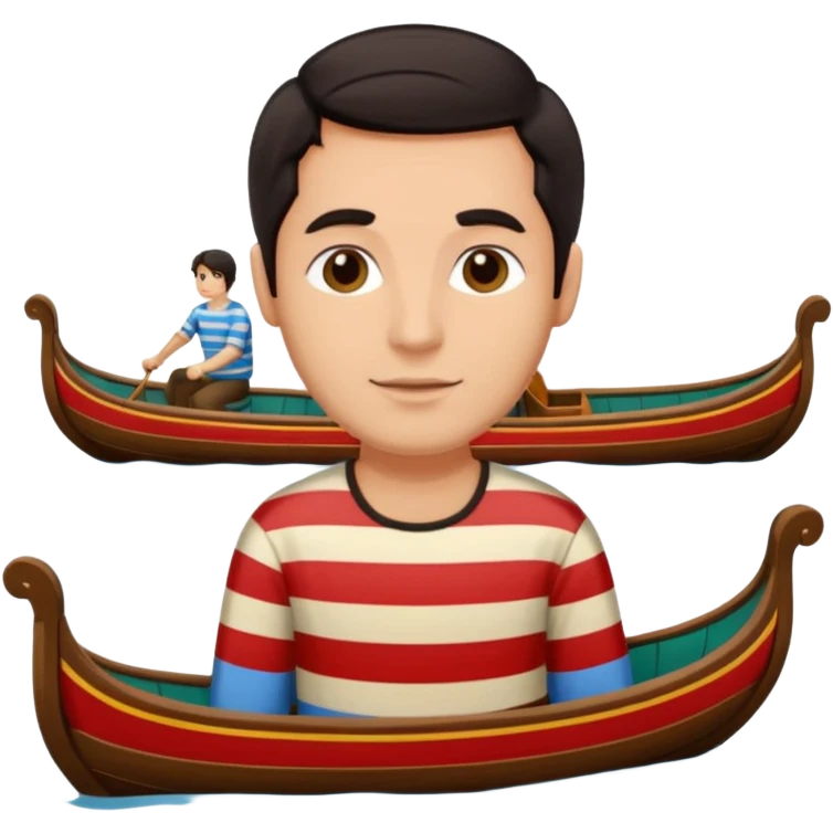 Ventian gondola with man emoji