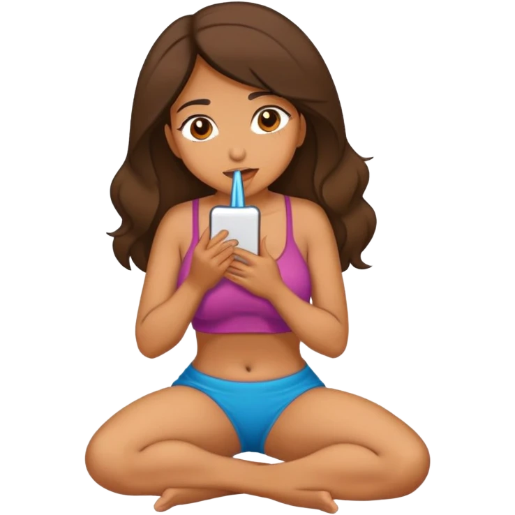 Latina on knees sucking dick emoji