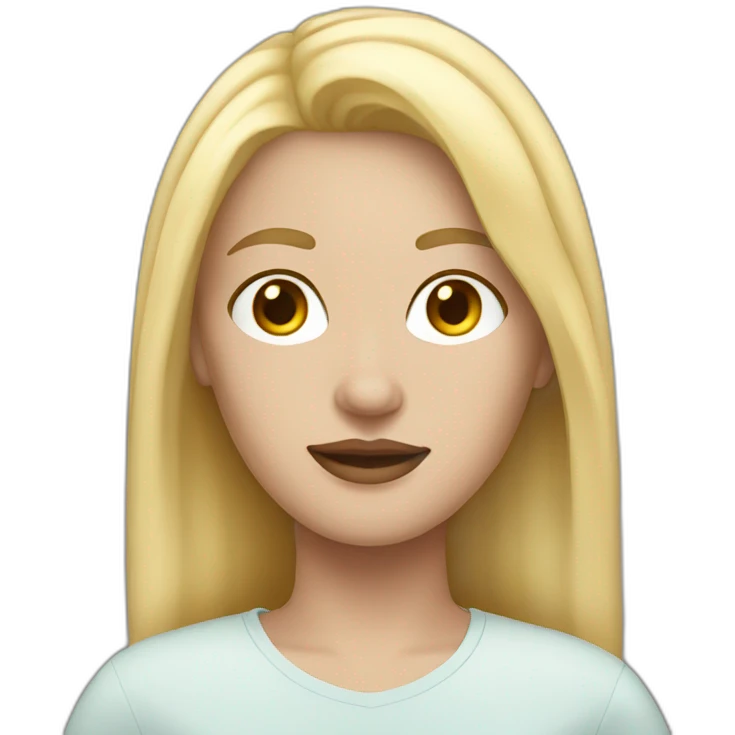 white trans woman with blonde hair emoji