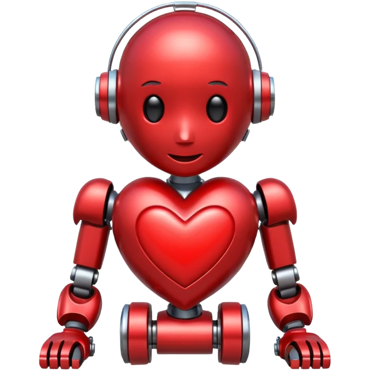 bot with heart emoji