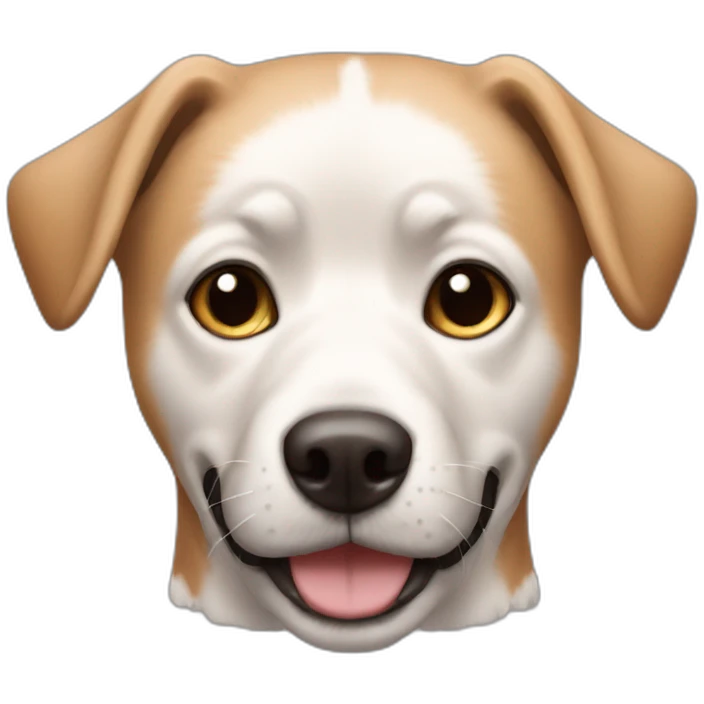 Chien marron clair et noir emoji