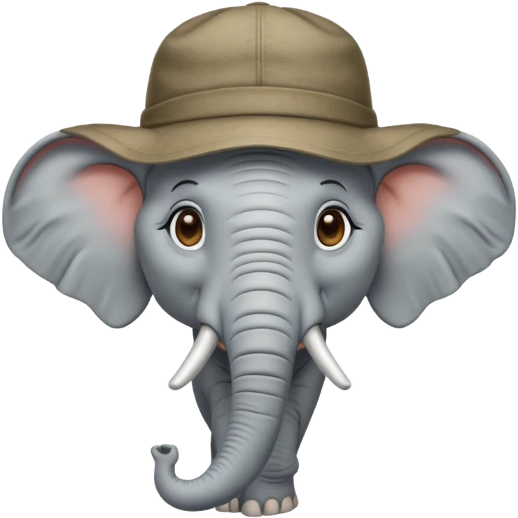 un éléphant voyageur emoji