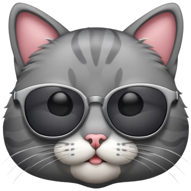 Cat wearing sunglasses emoji