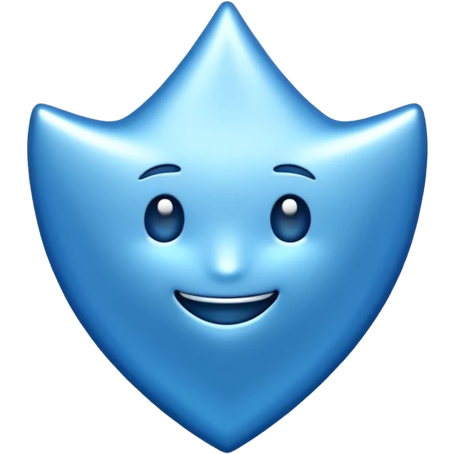 Tırtıklı mavi tik emoji