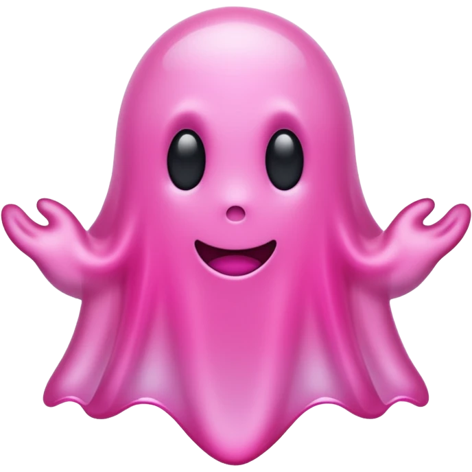 solid pink ghost  emoji