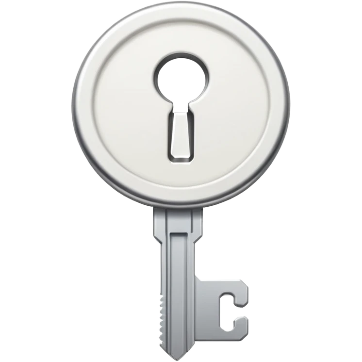 2d flat white key emoji