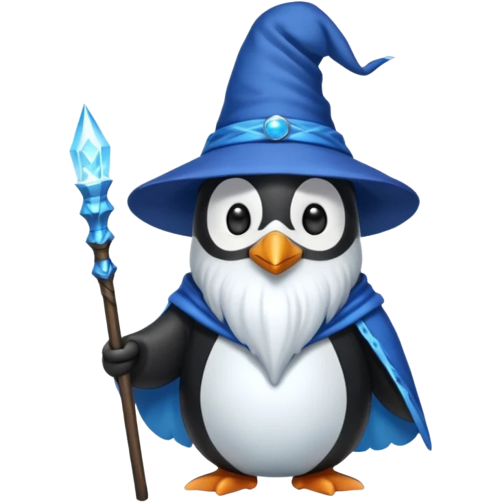 Penguin Wizard emoji
