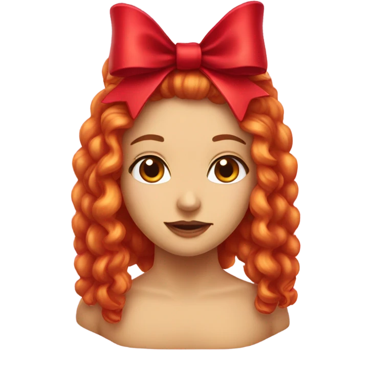 Cherry red bow emoji
