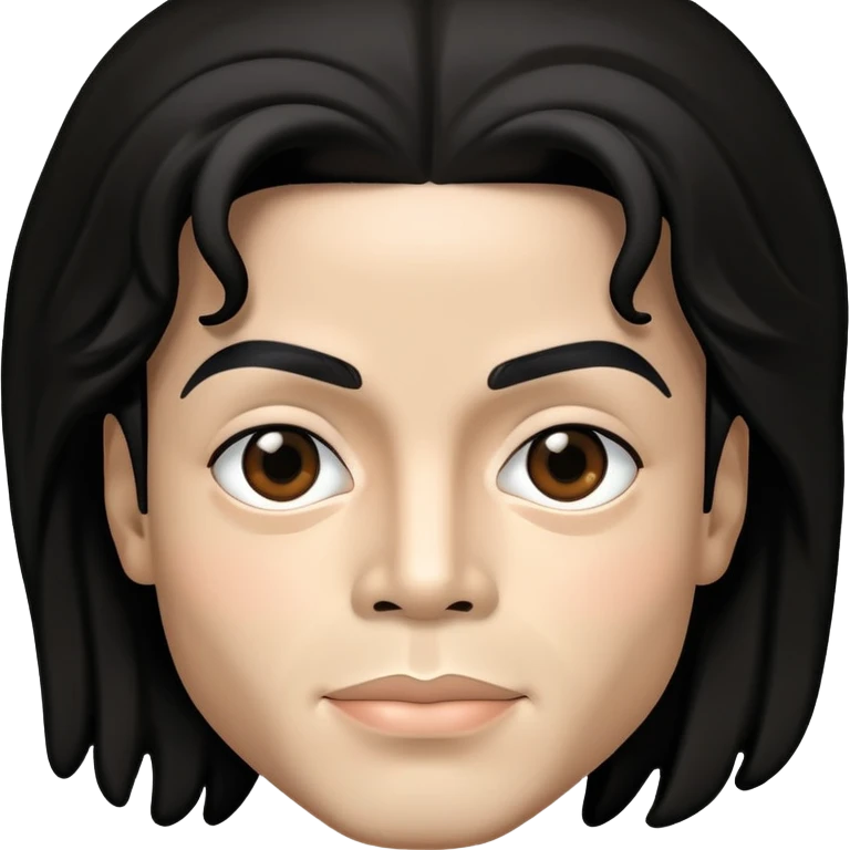 Michael Jackson face portrait emoji