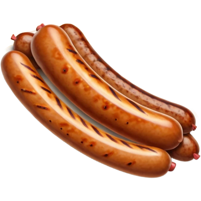 a single sausage emoji
