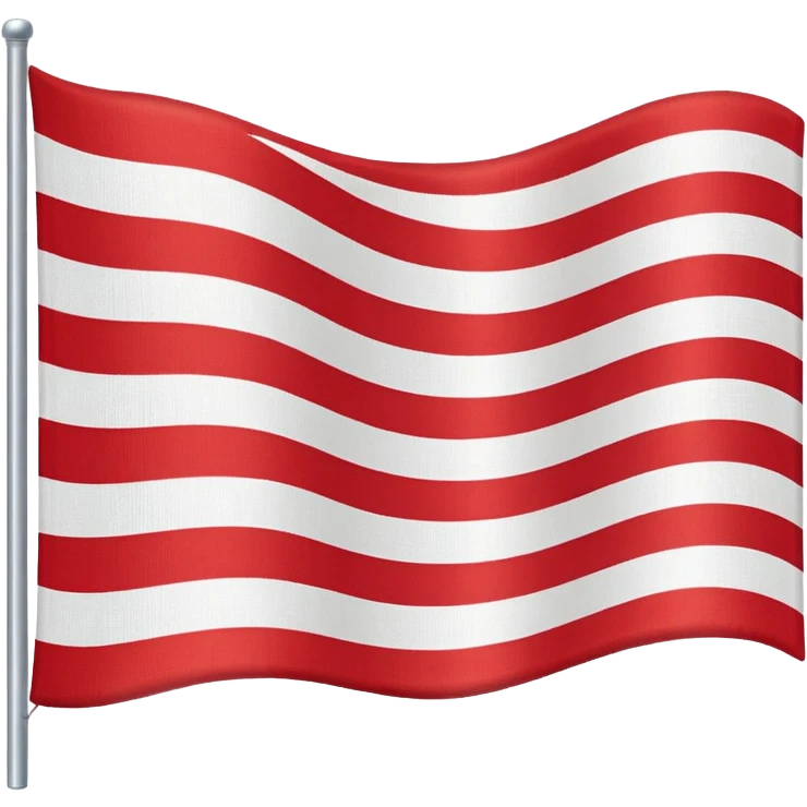 White red white tricolour flag emoji