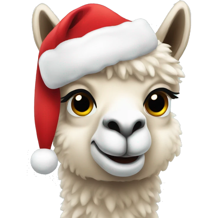 Christmas alpaca  emoji